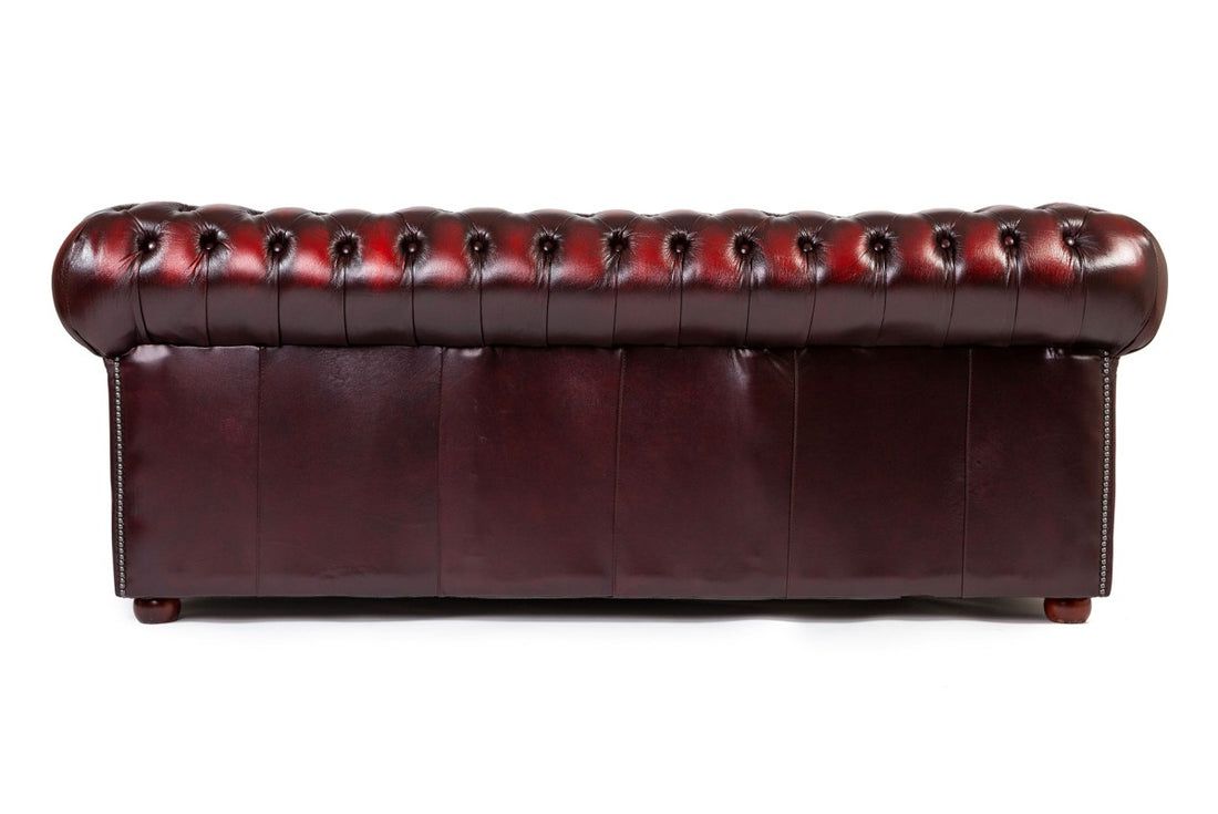 Divano Chesterfield Club Nuovo Originale Inglese 3 posti bordeaux