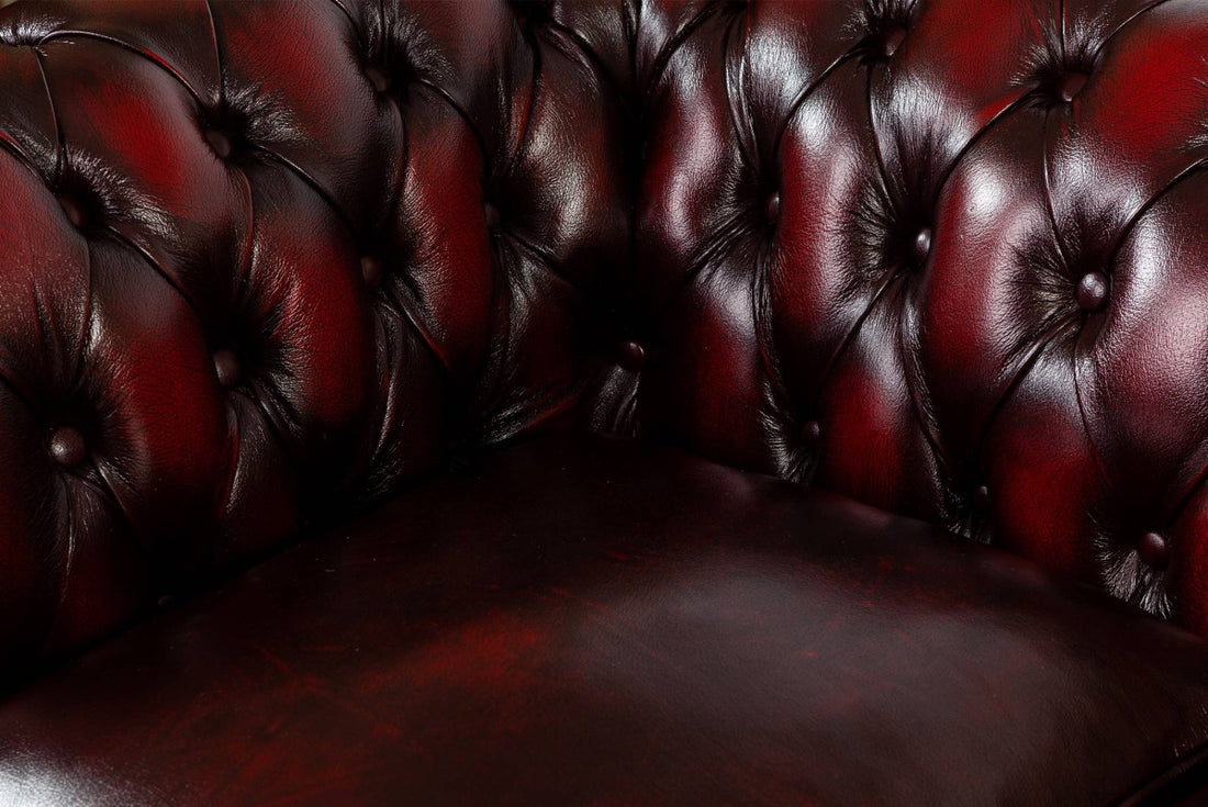 Divano Chesterfield Club Nuovo Originale Inglese 3 posti bordeaux