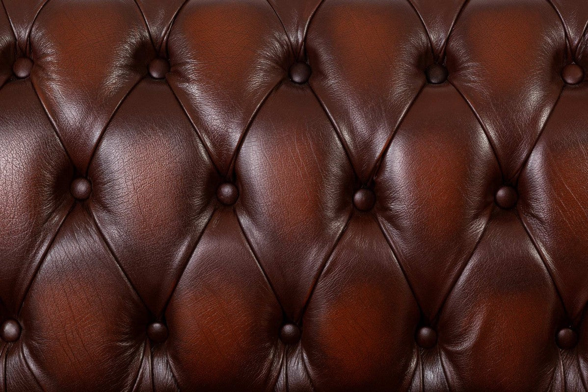 Divano chesterfield club nuovo originale inglese 3 posti marrone - Antichità Sale