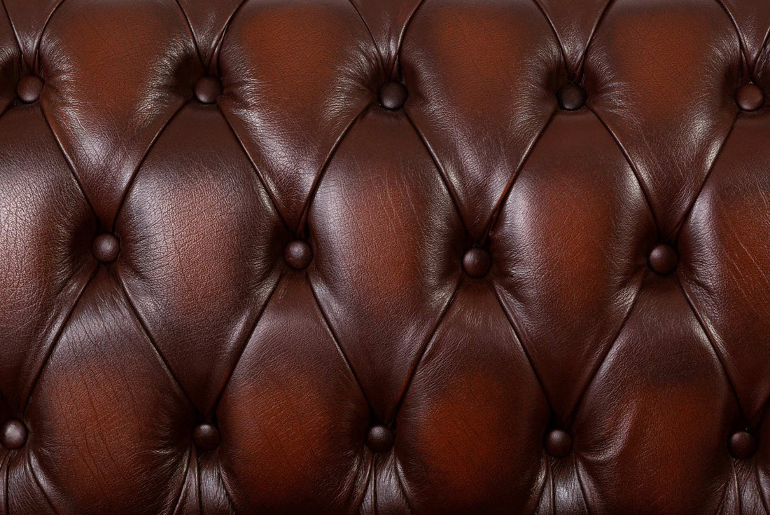 Divano chesterfield club nuovo originale inglese 3 posti marrone