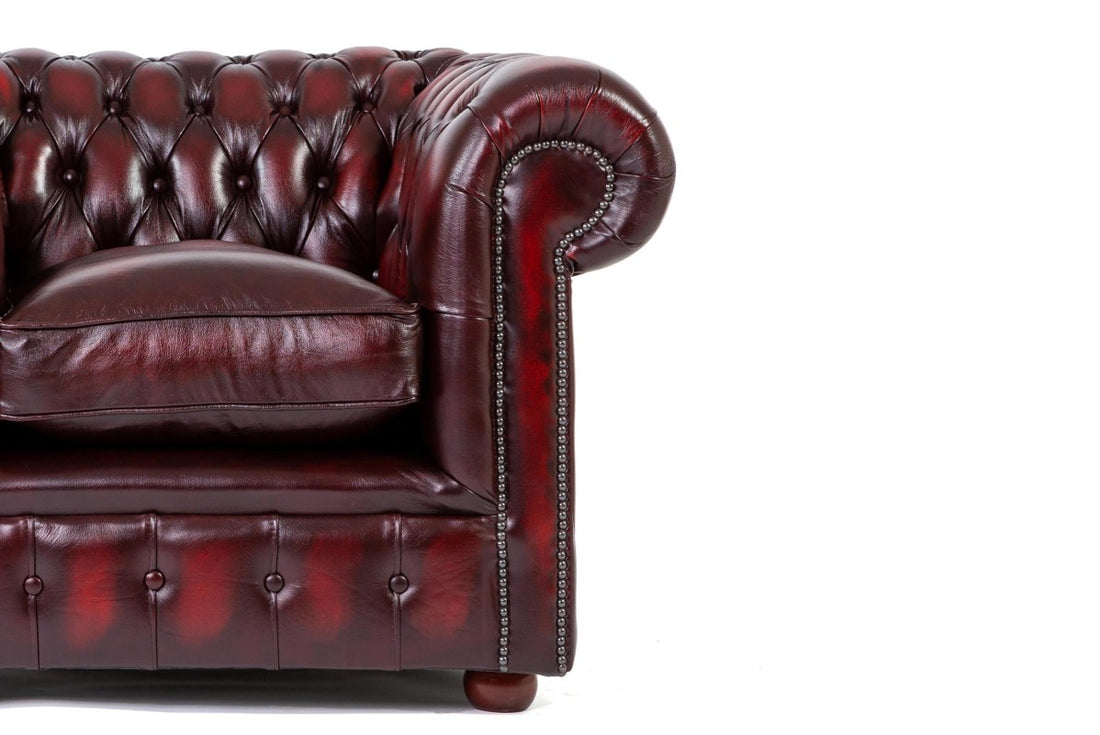 Poltrona chesterfield club nuova originale inglese bordeaux