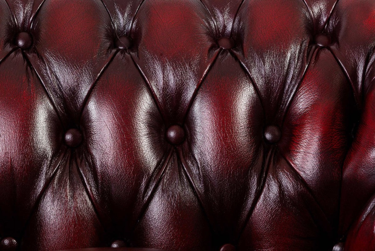 Poltrona chesterfield club nuova originale inglese bordeaux - Antichità Sale