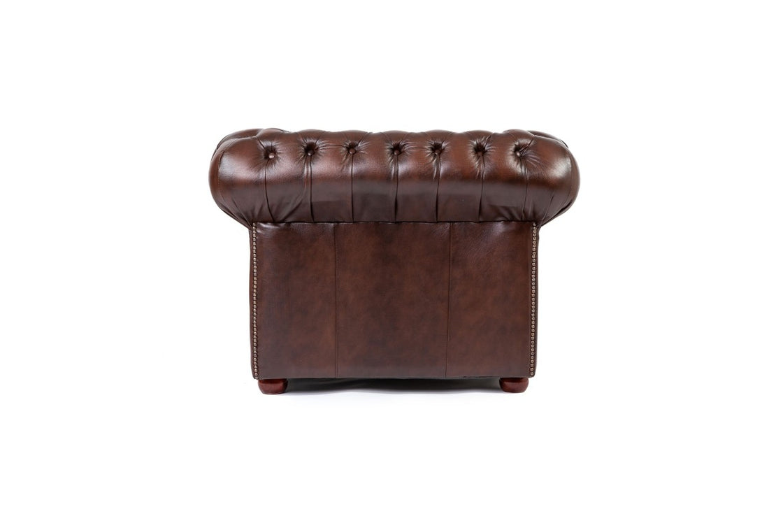 Poltrona chesterfield club nuova originale inglese marrone