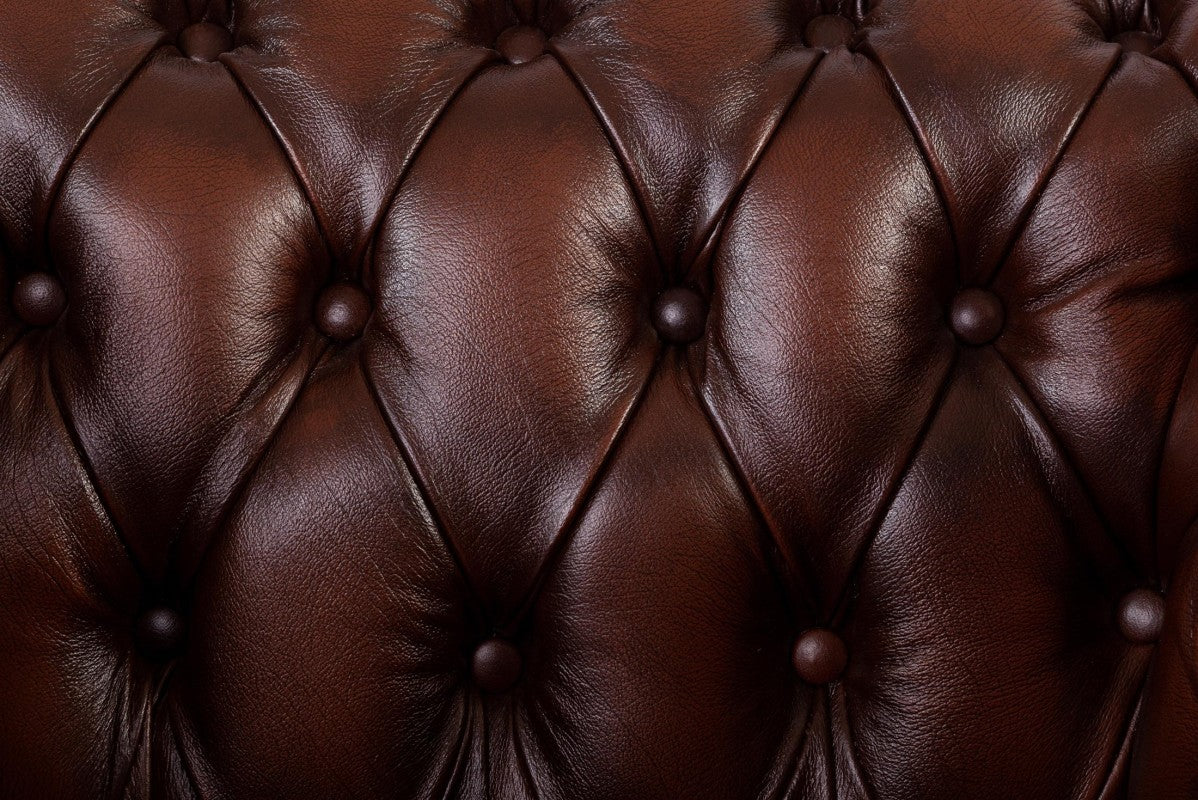 Poltrona chesterfield club nuova originale inglese marrone - Antichità Sale
