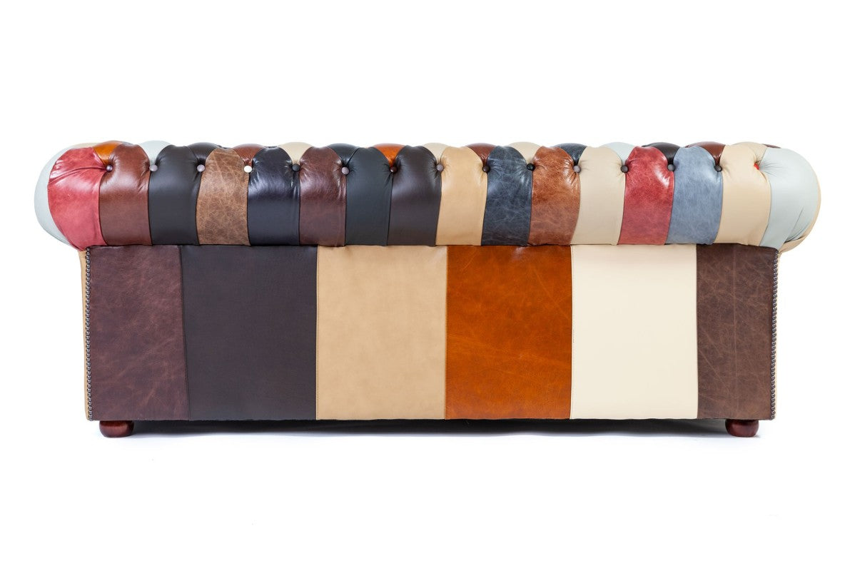 Divano chesterfield club nuovo originale inglese 3 posti Harlequin - Antichità Sale