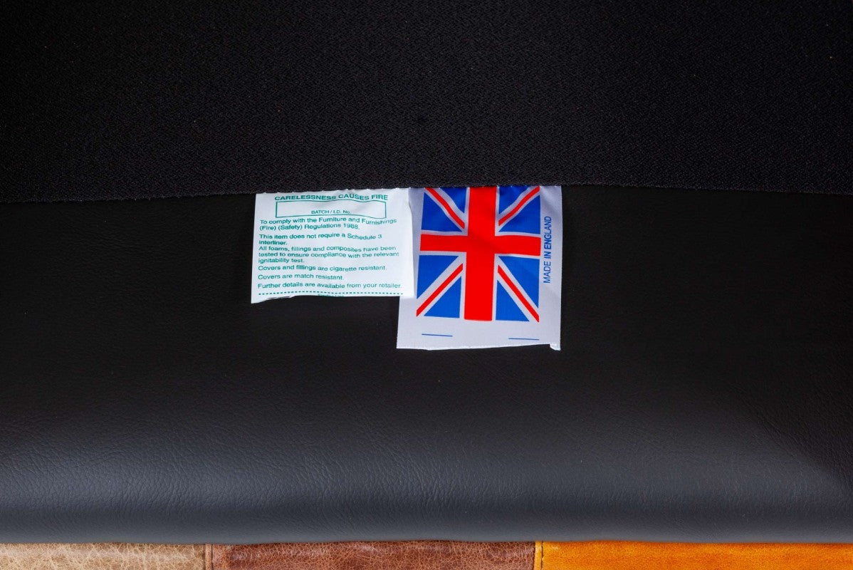 Divano chesterfield club nuovo originale inglese 3 posti Harlequin - Antichità Sale