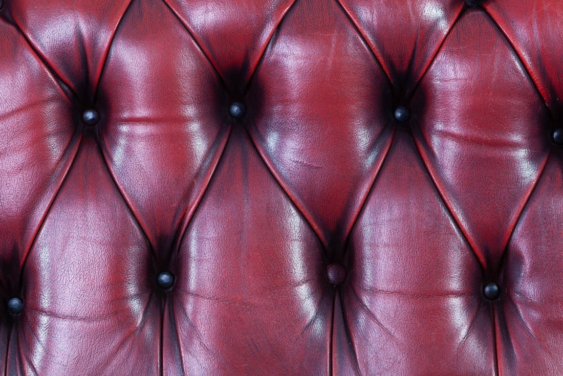 Divano chesterfield Oxford 3 posti inglese vintage originale bordeaux