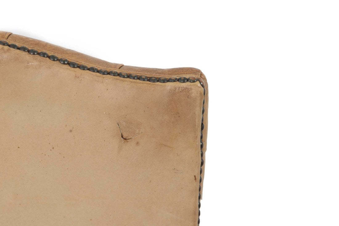 Coppia di poltrone chesterfield Director in pelle tabacco del 1950