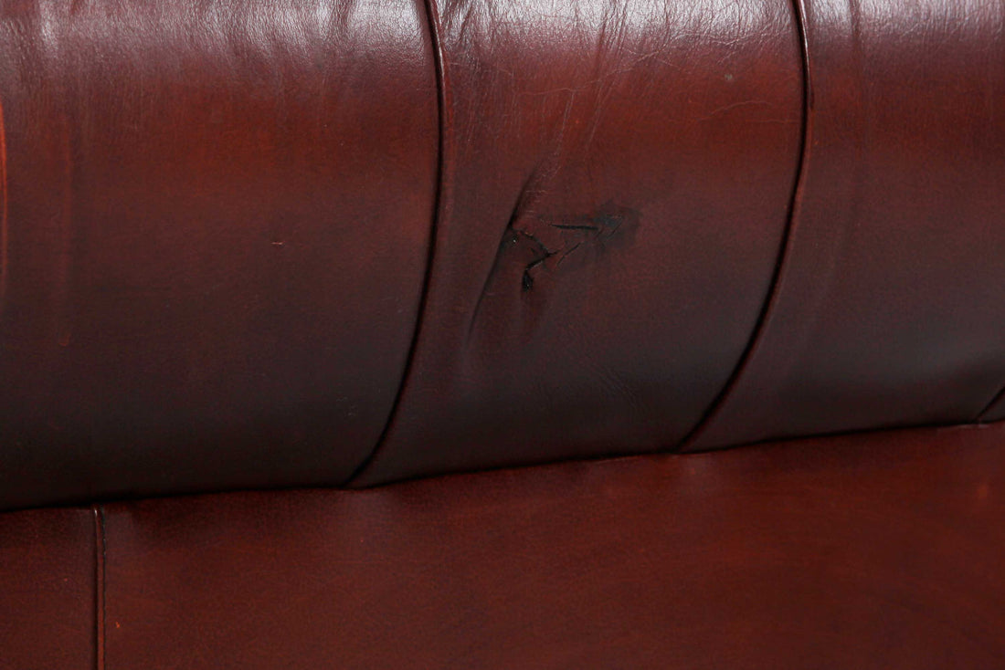 Divano 3 posti chesterfield club vintage inglese originale bordeaux
