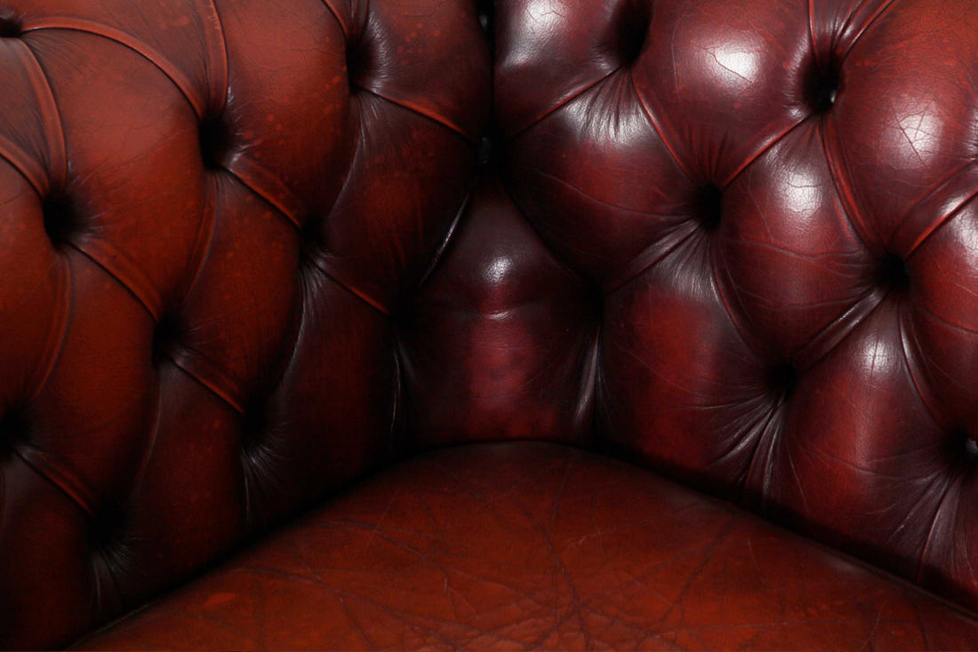 Divano 3 posti chesterfield club vintage inglese originale bordeaux