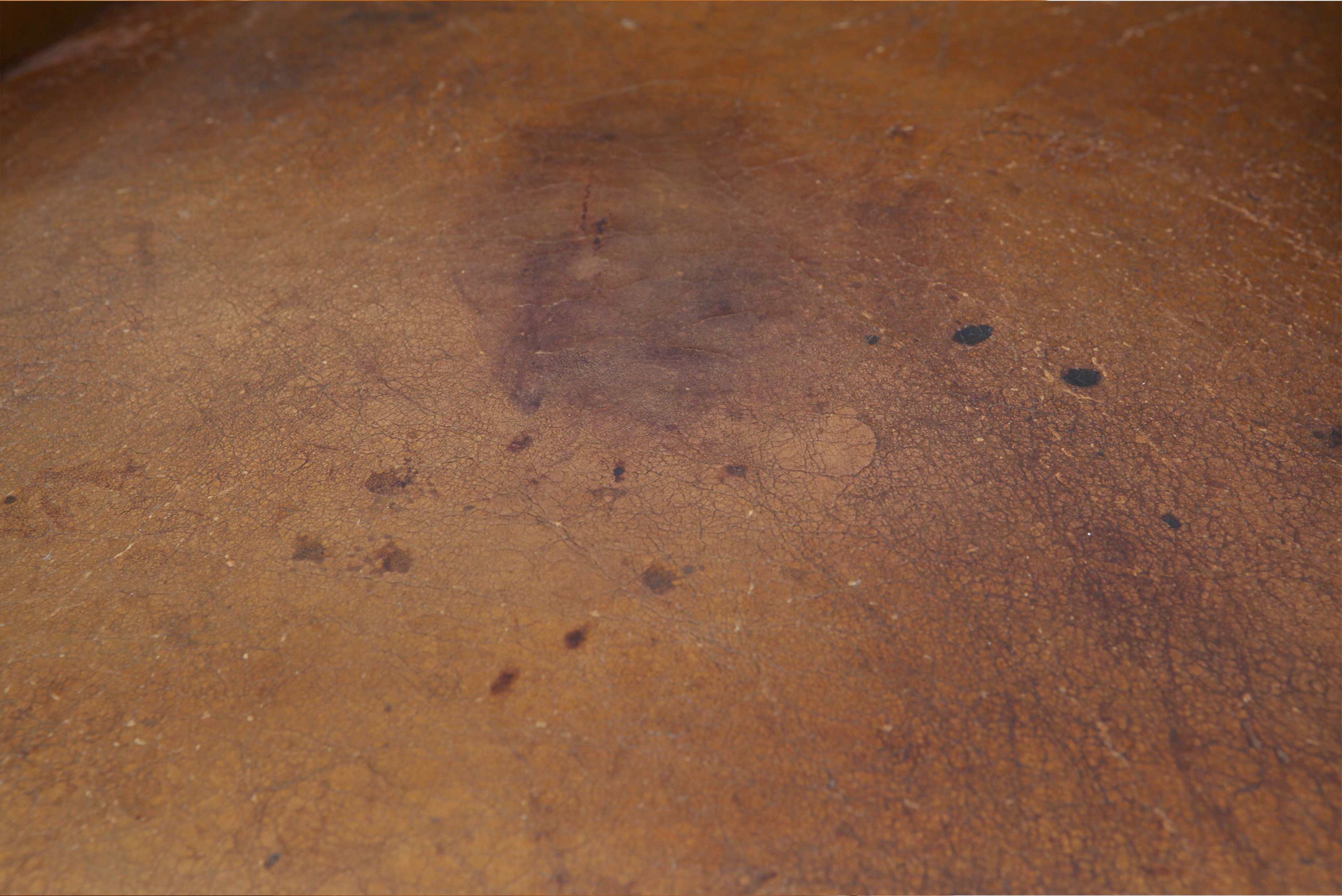 Antica poltrona chesterfield inglese originale in pelle tabacco - Antichità Sale