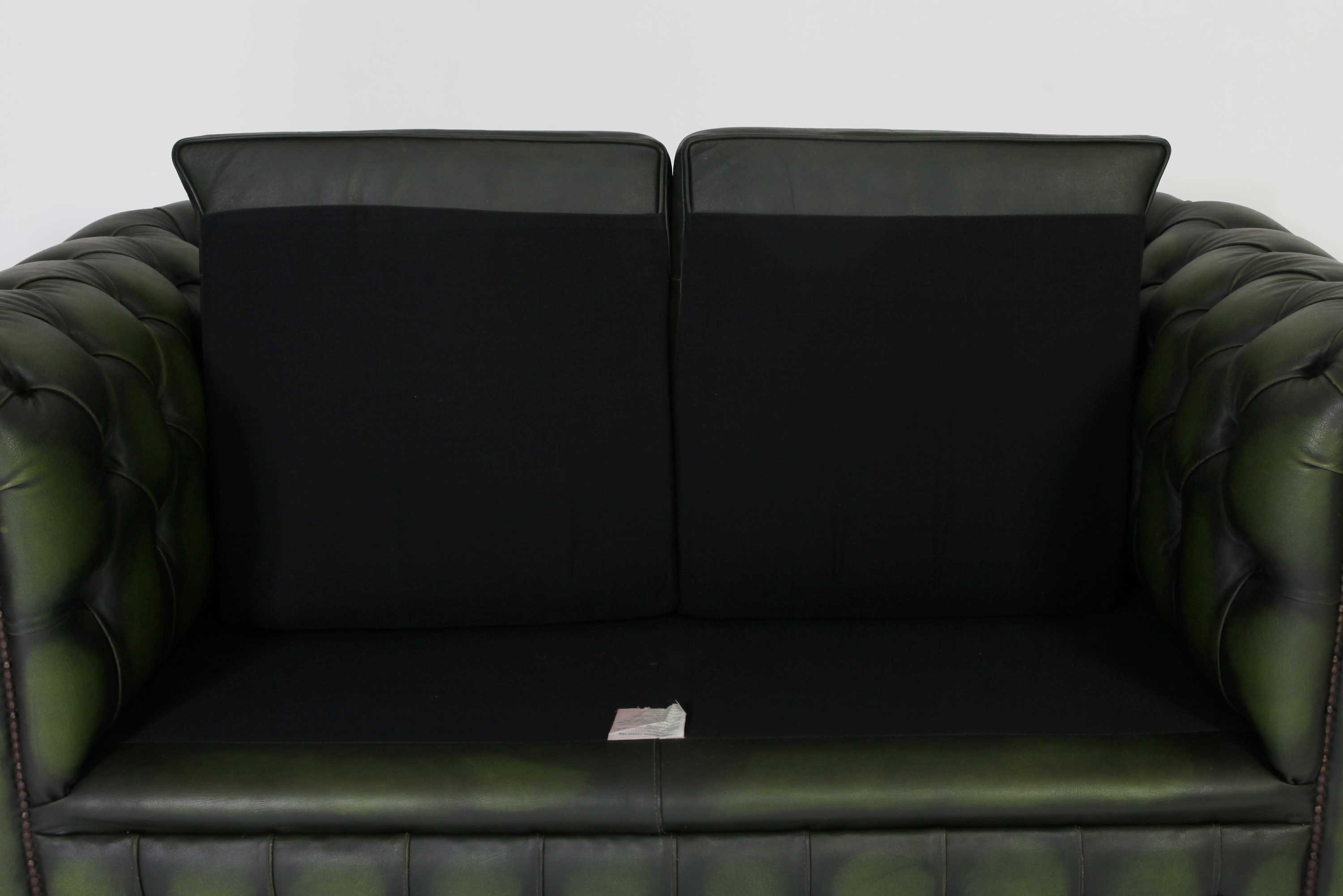 Divano 2 posti chesterfield club vintage inglese originale verde