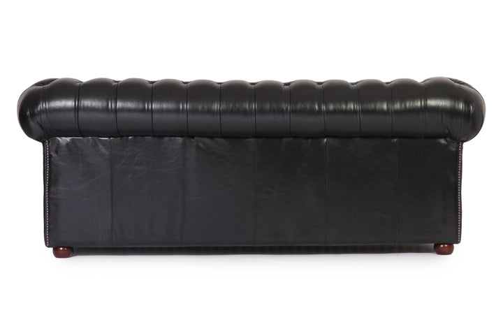 Divano chesterfield club 3 posti nuovo originale inglese nero