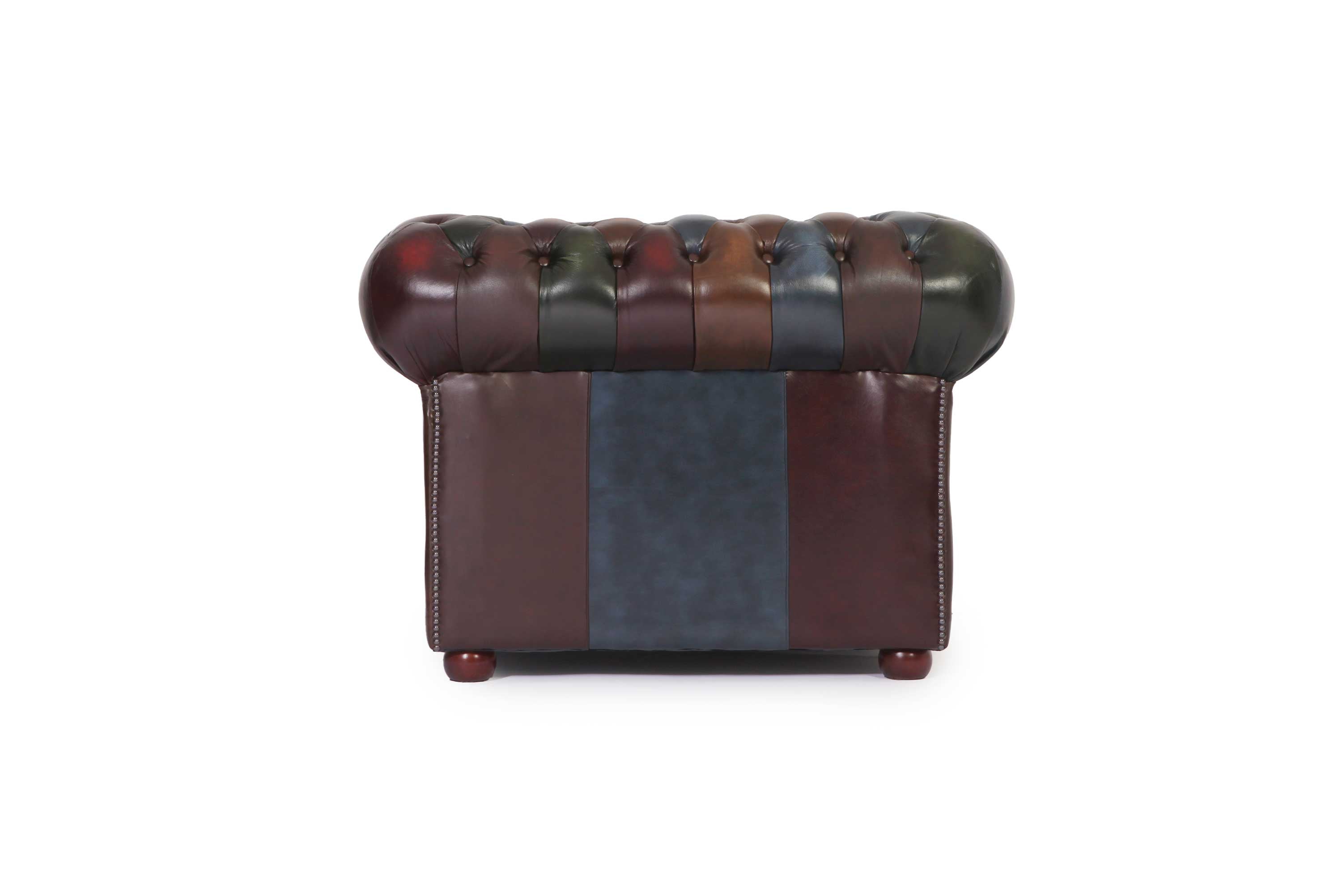 Poltrona chesterfield club nuova originale inglese harlequin patchwork