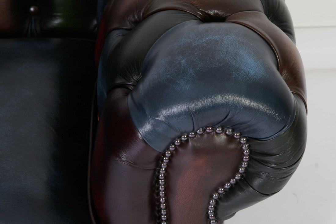 Poltrona chesterfield club nuova originale inglese harlequin patchwork