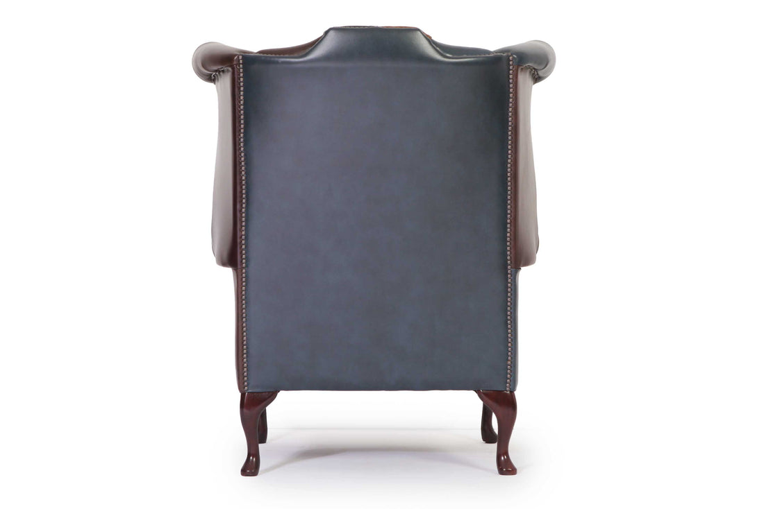 Poltrona chesterfield Queen Anne nuova originale inglese harlequin patchwork