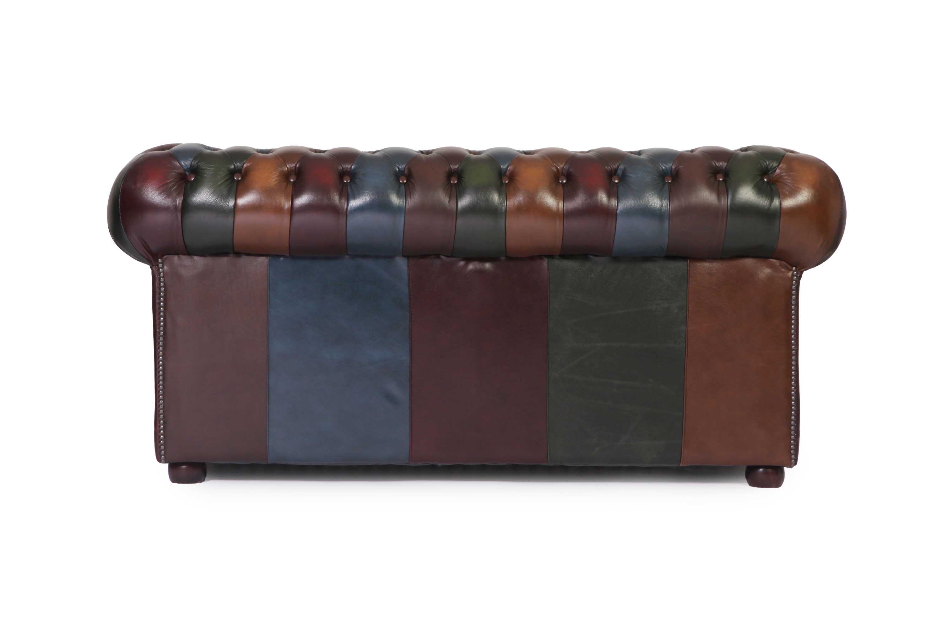Divano 2 posti chesterfield club nuovo originale inglese harlequin patchwork