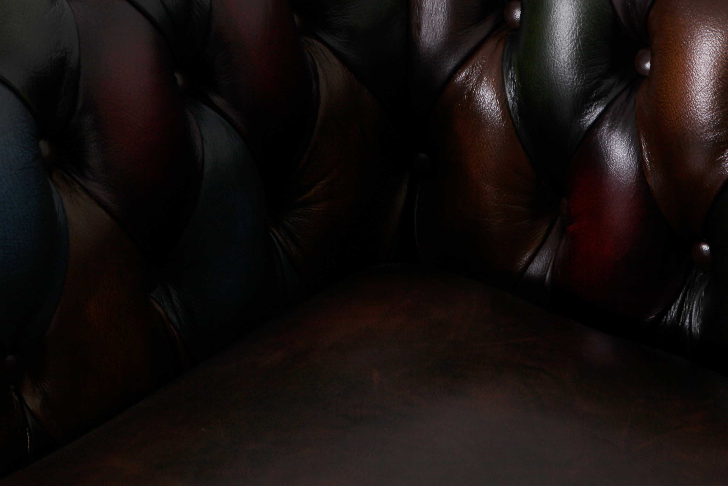 Divano 2 posti chesterfield club nuovo originale inglese harlequin patchwork