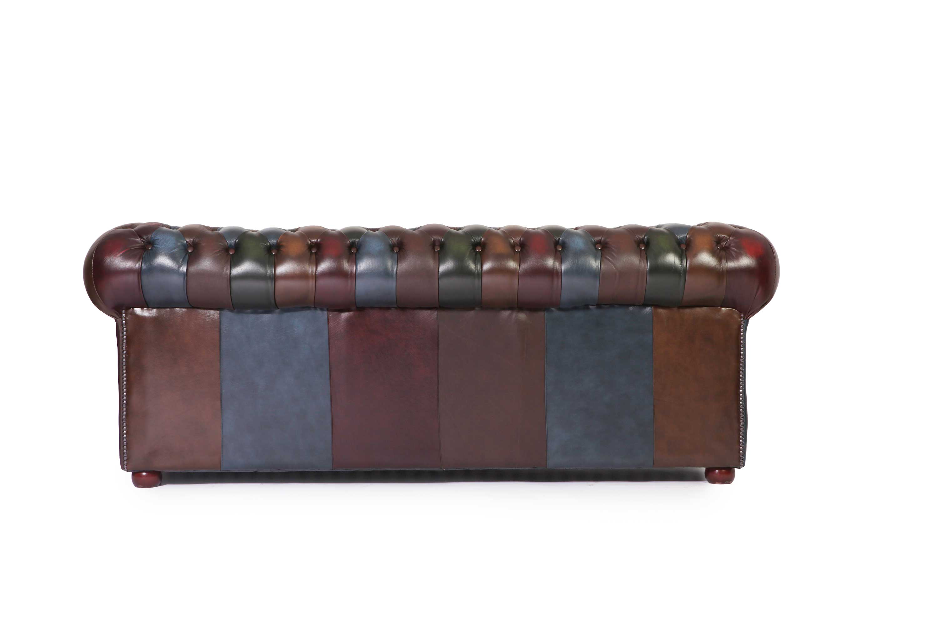 Divano 3 posti chesterfield club nuovo originale inglese harlequin patchwork