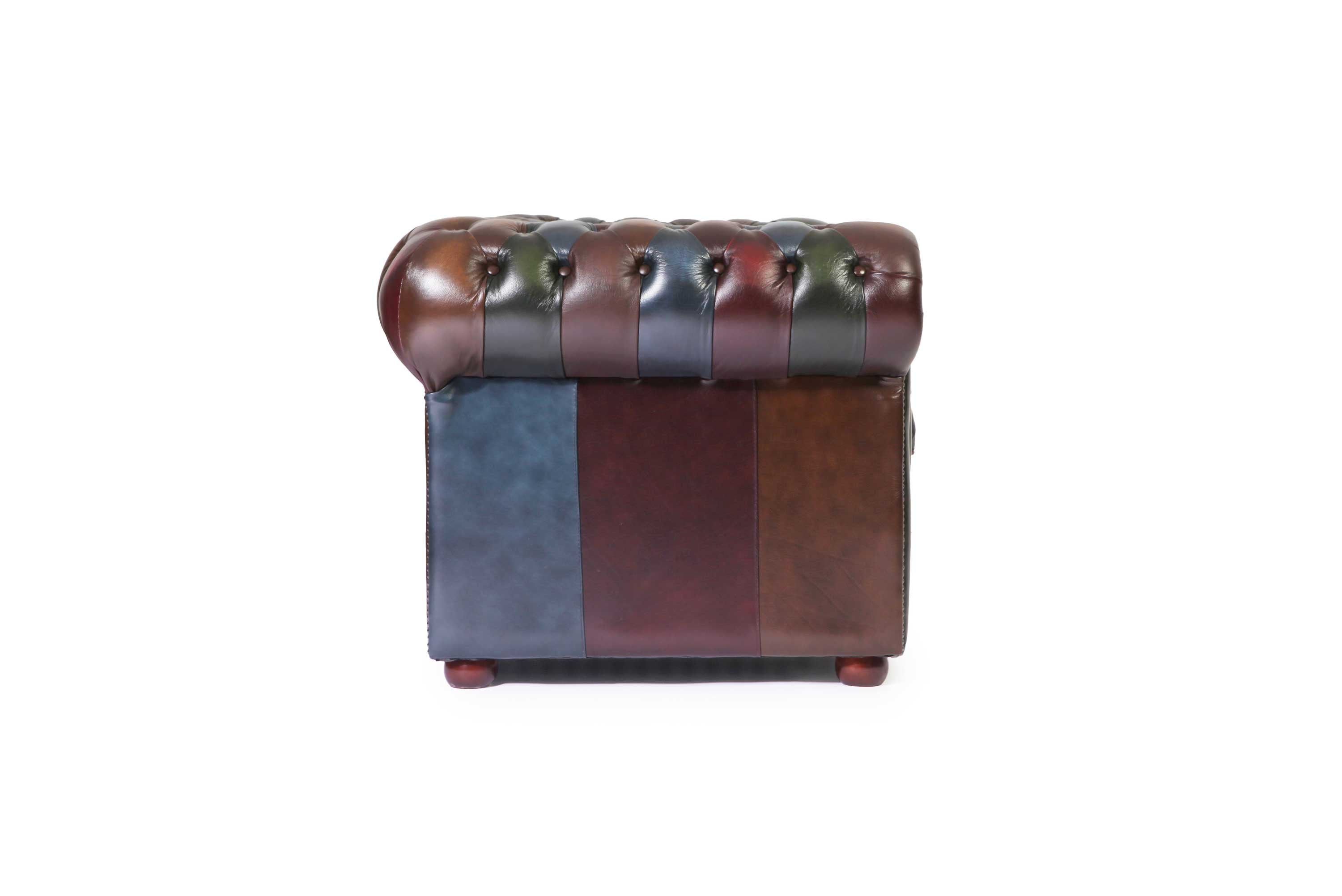 Divano 3 posti chesterfield club nuovo originale inglese harlequin patchwork