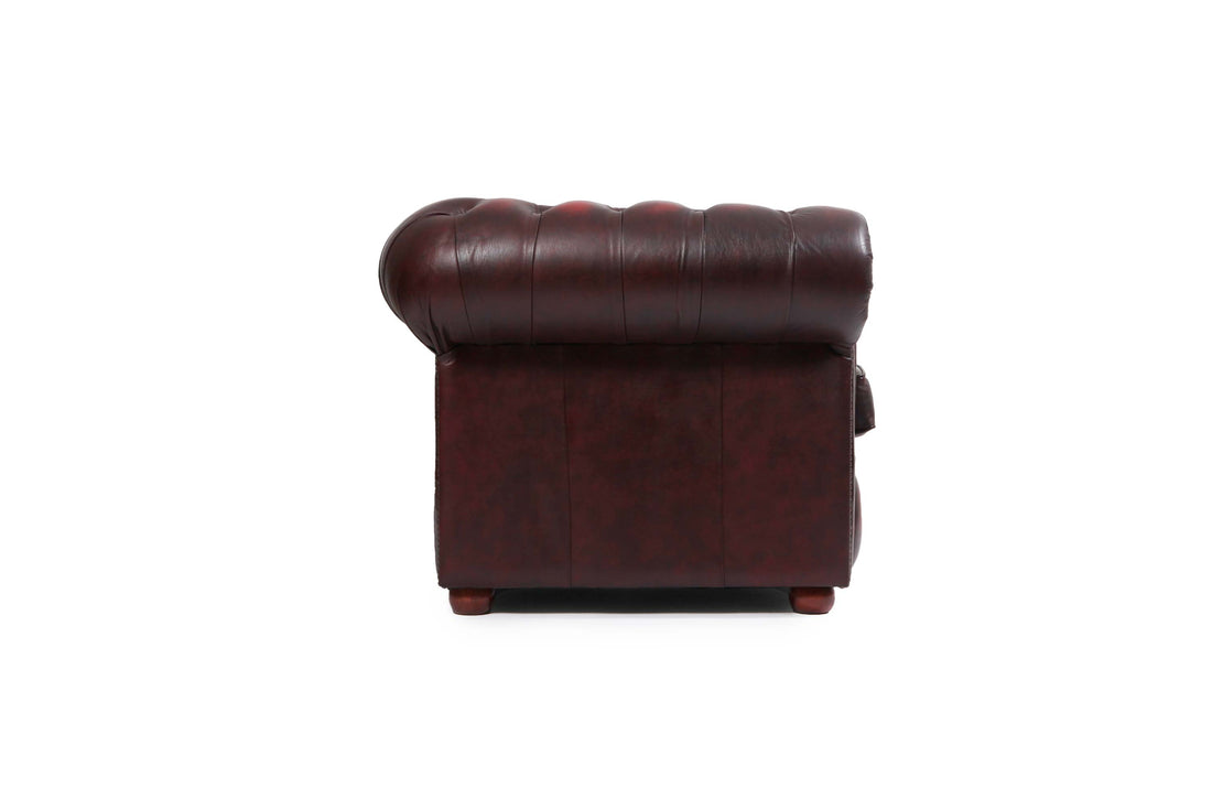 Divano 4 posti chesterfield club vintage inglese originale rosso bordeaux