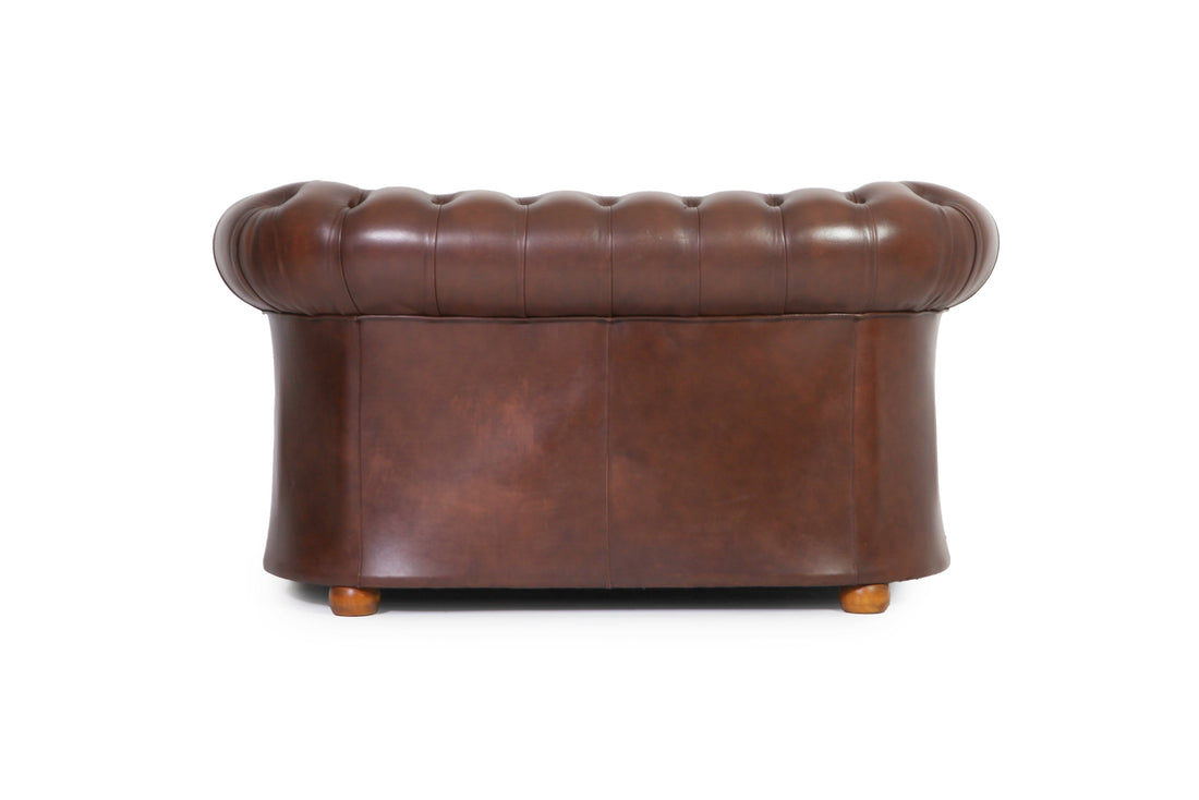Divano 2 posti chesterfield club vintage inglese originale  marrone