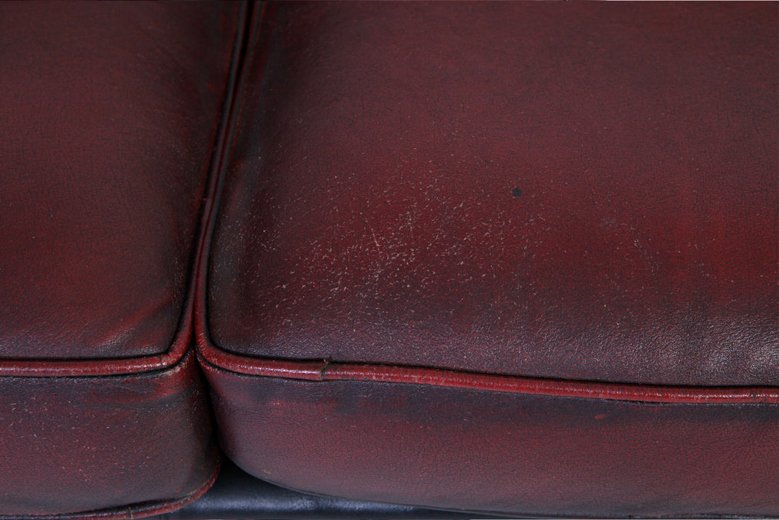 Divano 3 posti chesterfield club vintage inglese originale bordeaux