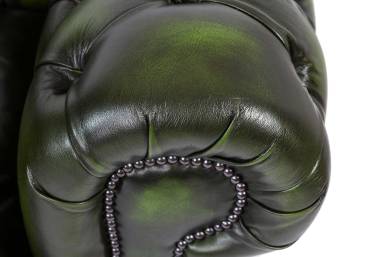 Divano chesterfield club nuovo originale inglese 2 posti verde