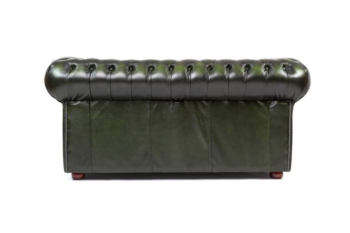 Divano chesterfield club nuovo originale inglese 2 posti verde