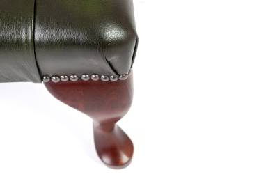 Poggiapiedi chesterfield nuovo originale inglese verde