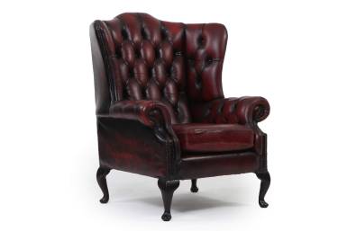 Poltrona chesterfield bergere vintage inglese originale bordeaux