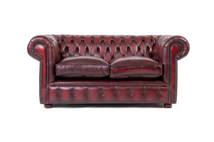 Divano chesterfield club nuovo originale inglese 2 posti  bordeaux 